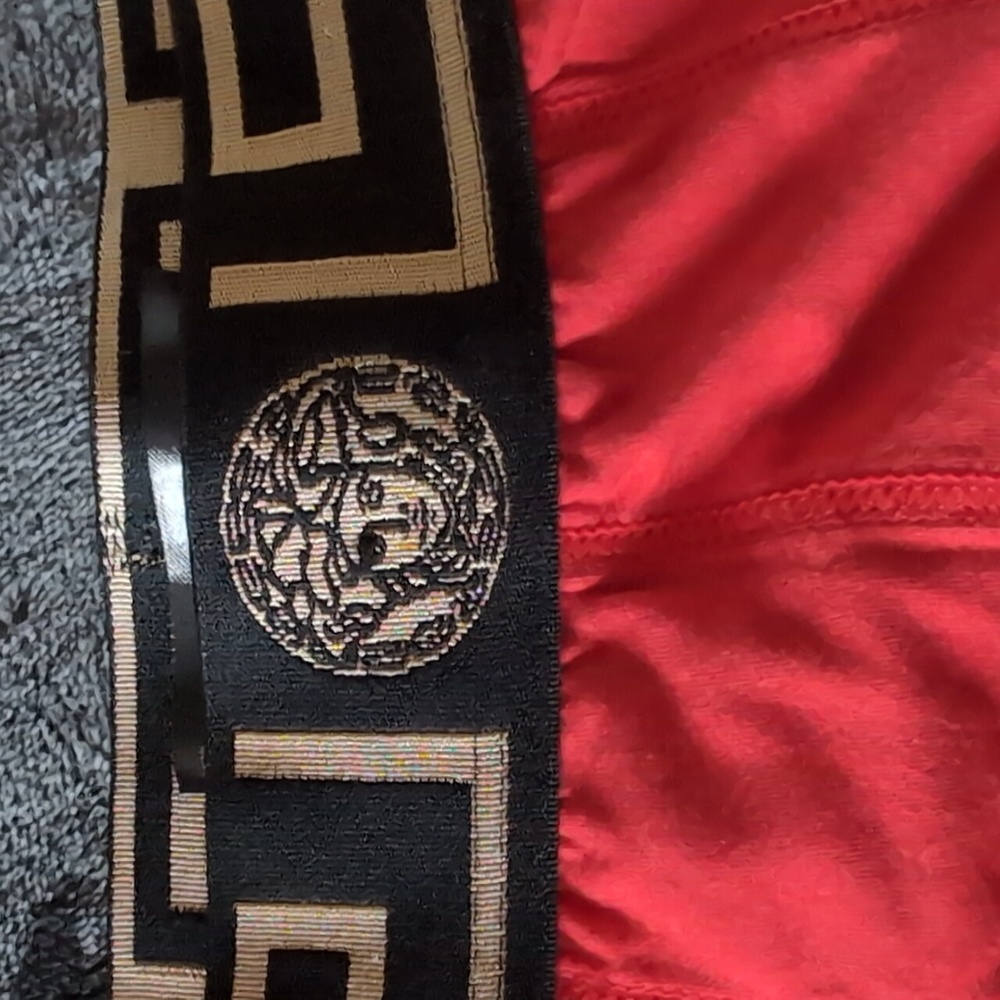 Versace Red and White Boxer Briefs with Logo Waistband - Picture 3 of 9
